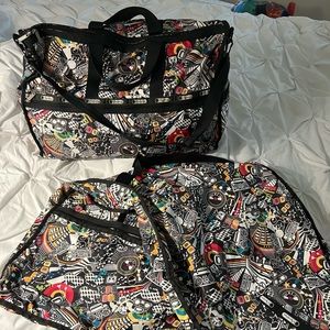 LeSportsac large weekender and garment bag